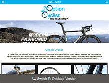 Tablet Screenshot of optioncyclist.com